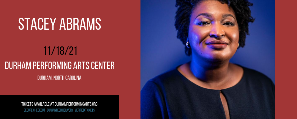 Stacey Abrams at Durham Performing Arts Center tickets Stacey Abrams at Durham Performing Arts Center