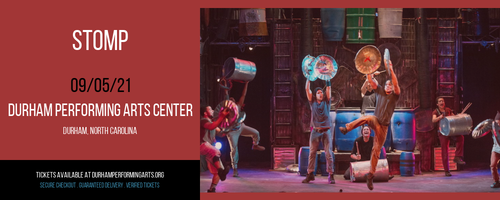 Stomp at Durham Performing Arts Center tickets Stomp at Durham Performing Arts Center