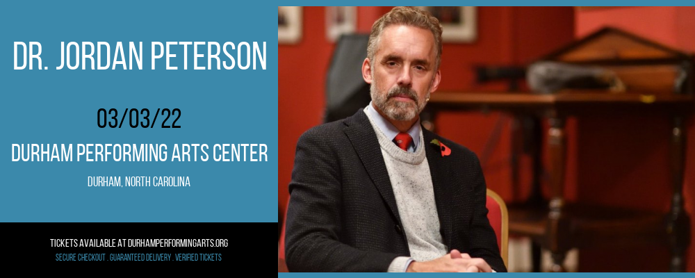 Dr. Jordan Peterson at Durham Performing Arts Center tickets Dr. Jordan Peterson at Durham Performing Arts Center