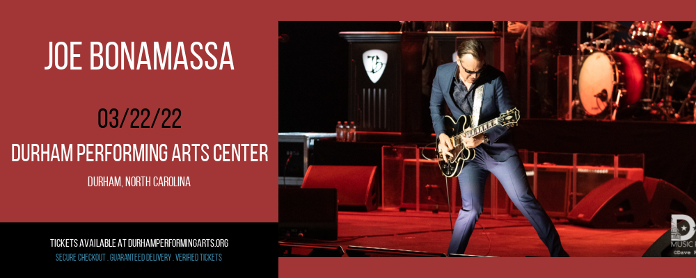 Joe Bonamassa at Durham Performing Arts Center