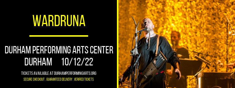 Wardruna at Durham Performing Arts Center tickets Wardruna at Durham Performing Arts Center