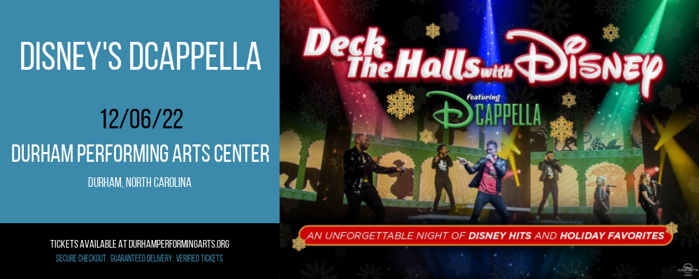 Disney's DCappella at Durham Performing Arts Center tickets Disney's DCappella at Durham Performing Arts Center