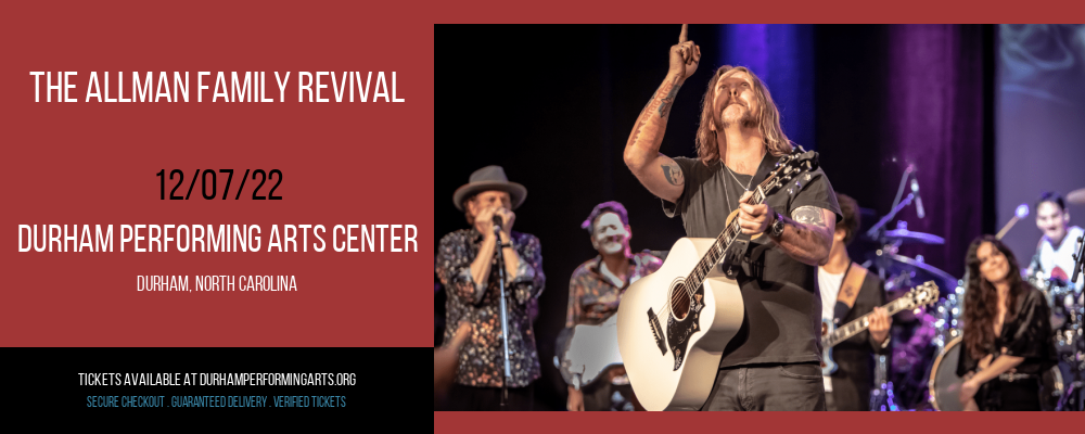 The Allman Family Revival at Durham Performing Arts Center