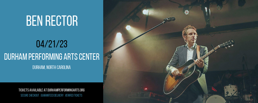 Ben Rector at Durham Performing Arts Center