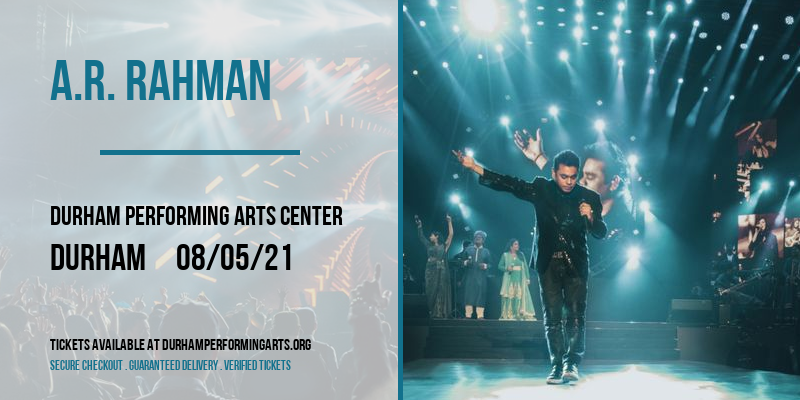 A.R. Rahman [CANCELLED] at Durham Performing Arts Center