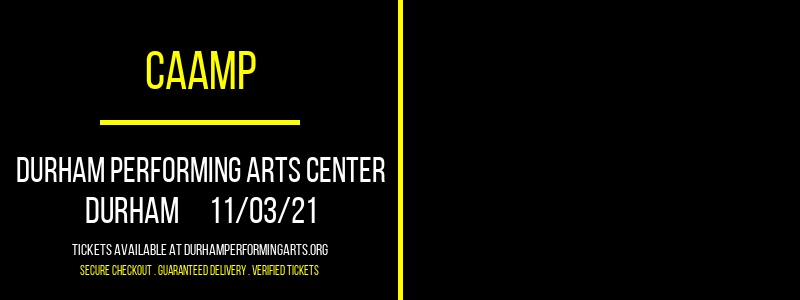 Caamp at Durham Performing Arts Center tickets Caamp at Durham Performing Arts Center