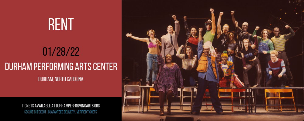 Rent at Durham Performing Arts Center tickets Rent at Durham Performing Arts Center