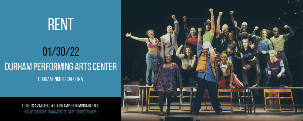 Rent at Durham Performing Arts Center tickets Rent at Durham Performing Arts Center