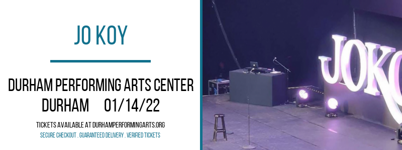 Jo Koy at Durham Performing Arts Center tickets Jo Koy at Durham Performing Arts Center
