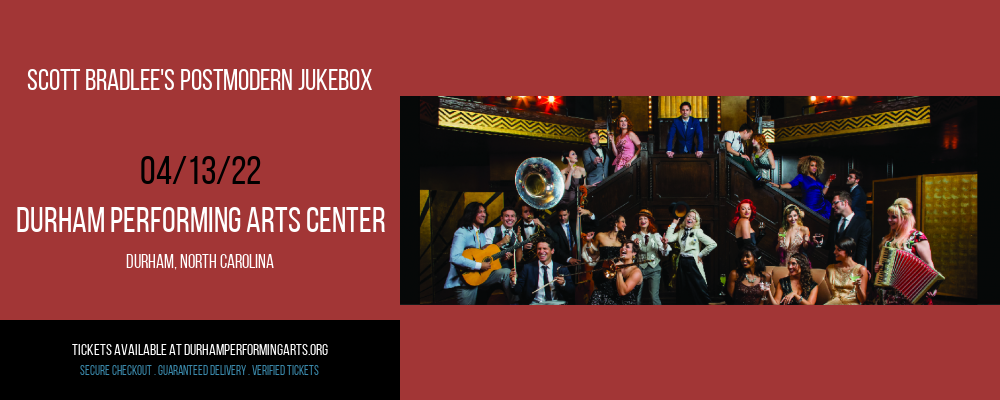 Scott Bradlee's Postmodern Jukebox at Durham Performing Arts Center tickets Scott Bradlee's Postmodern Jukebox at Durham Performing Arts Center