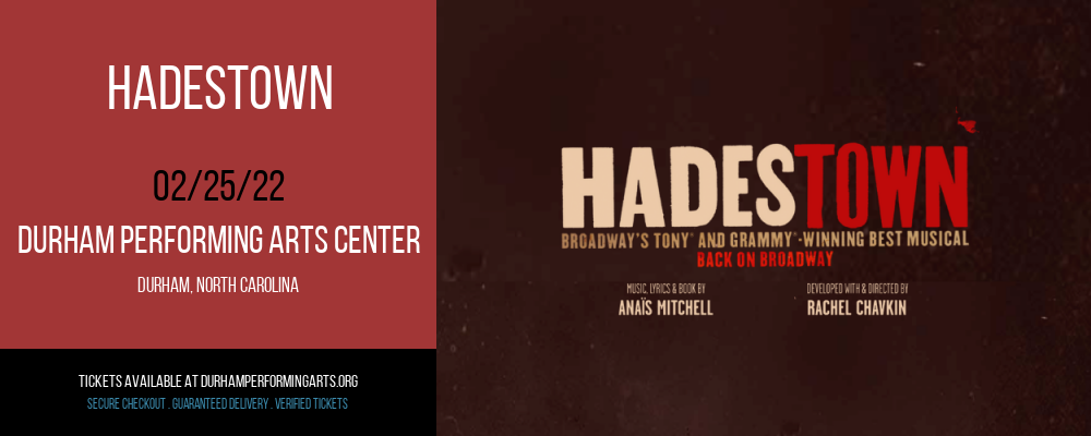 Hadestown at Durham Performing Arts Center tickets Hadestown at Durham Performing Arts Center