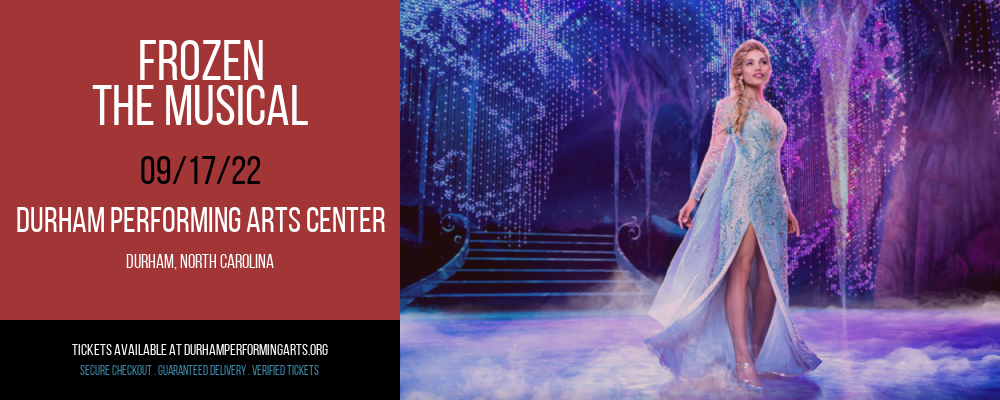 Frozen - The Musical at Durham Performing Arts Center tickets Frozen - The Musical at Durham Performing Arts Center
