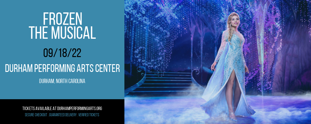 Frozen - The Musical at Durham Performing Arts Center tickets Frozen - The Musical at Durham Performing Arts Center
