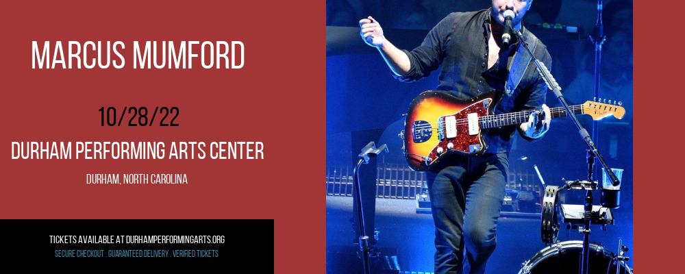 Marcus Mumford at Durham Performing Arts Center tickets Marcus Mumford at Durham Performing Arts Center