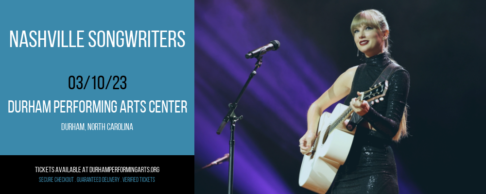 Nashville Songwriters at Durham Performing Arts Center tickets Nashville Songwriters at Durham Performing Arts Center