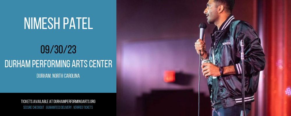 Nimesh Patel at Durham Performing Arts Center