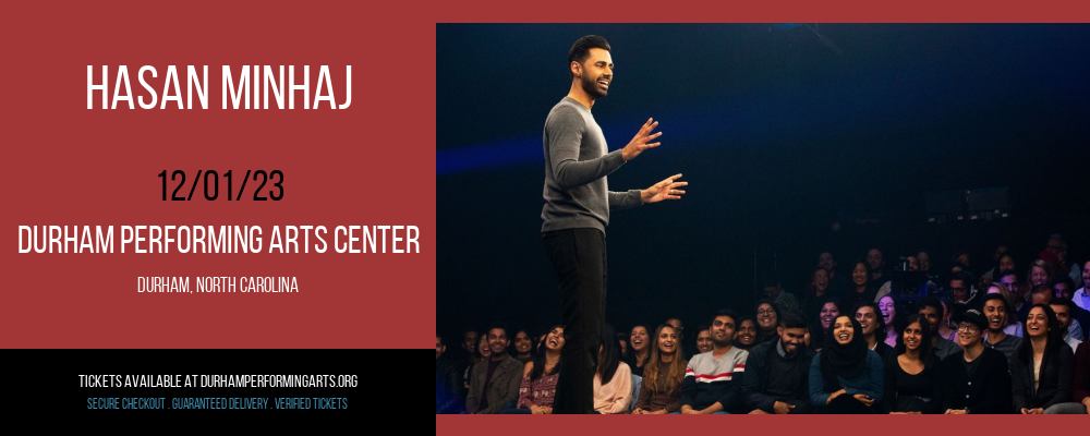 Hasan Minhaj at Durham Performing Arts Center