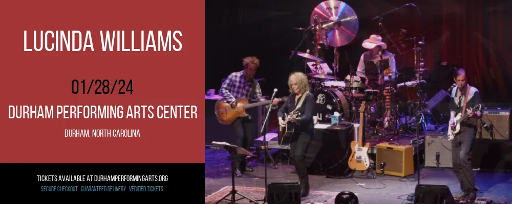 Lucinda Williams at Durham Performing Arts Center