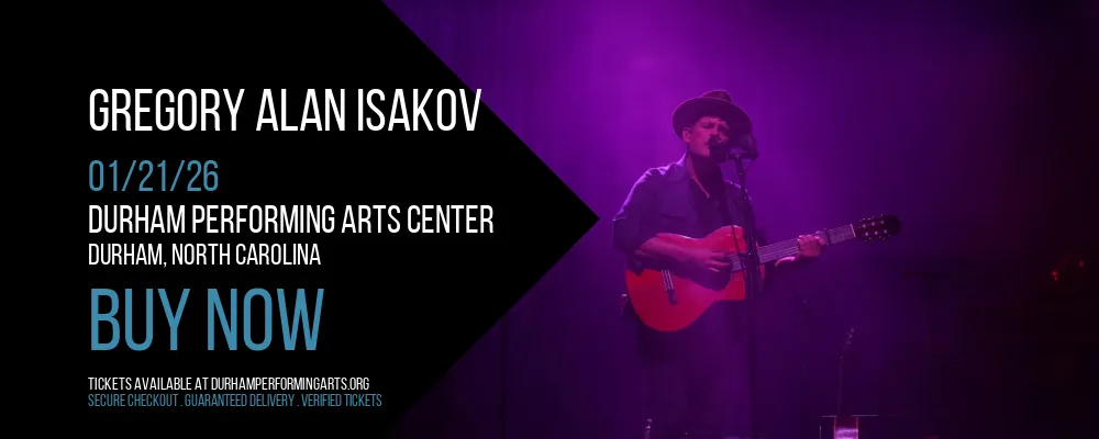 Gregory Alan Isakov at Durham Performing Arts Center
